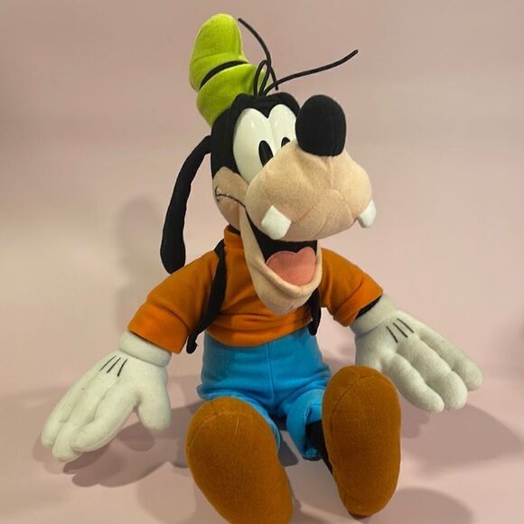 Disney’s Goofy Laughing 18” long Excellent Used Condition Vintage Disney Plush - Picture 1 of 6